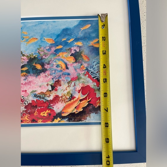 Rochelle Salzer “Marine” Print of Watercolor Signed - Picture 9 of 9